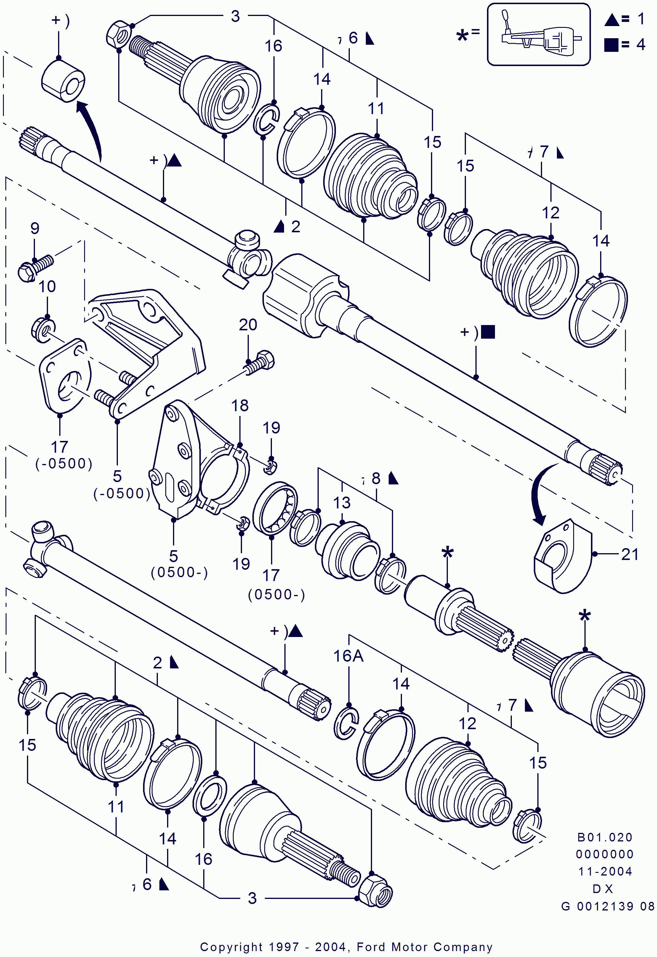 FORD 1073806 - Fuelle, árbol de transmisión vegaparts.es