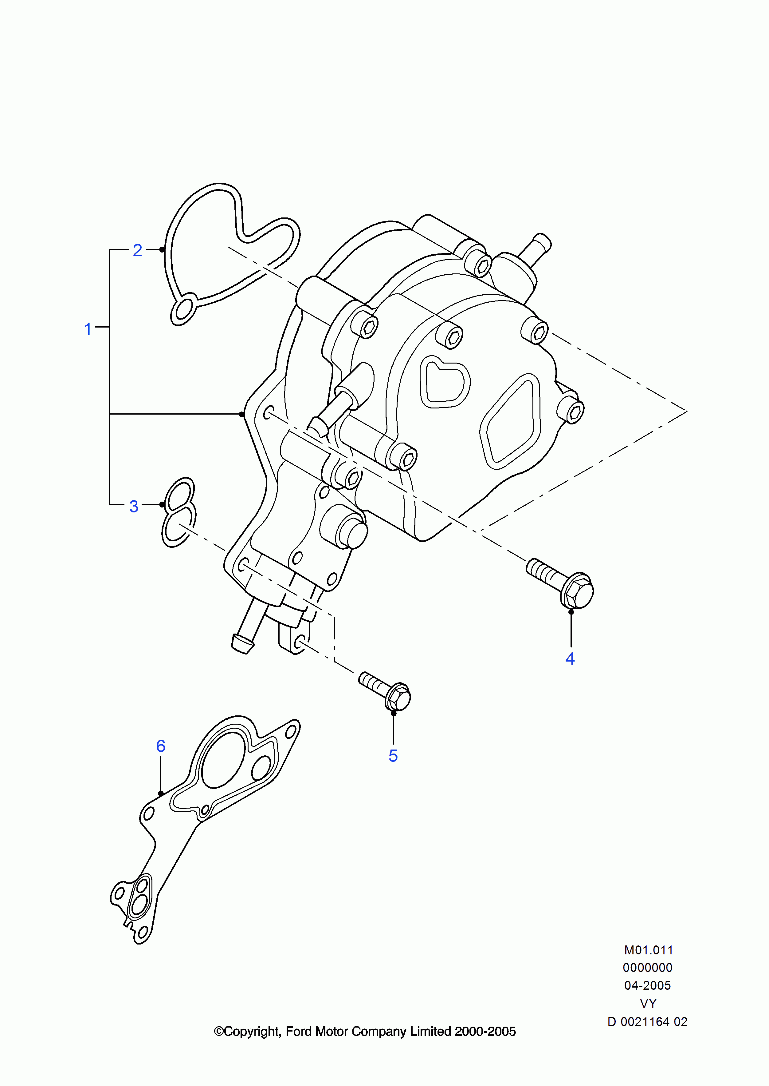 FORD 1 100 630 - Bomba de vacío, sistema de frenado vegaparts.es