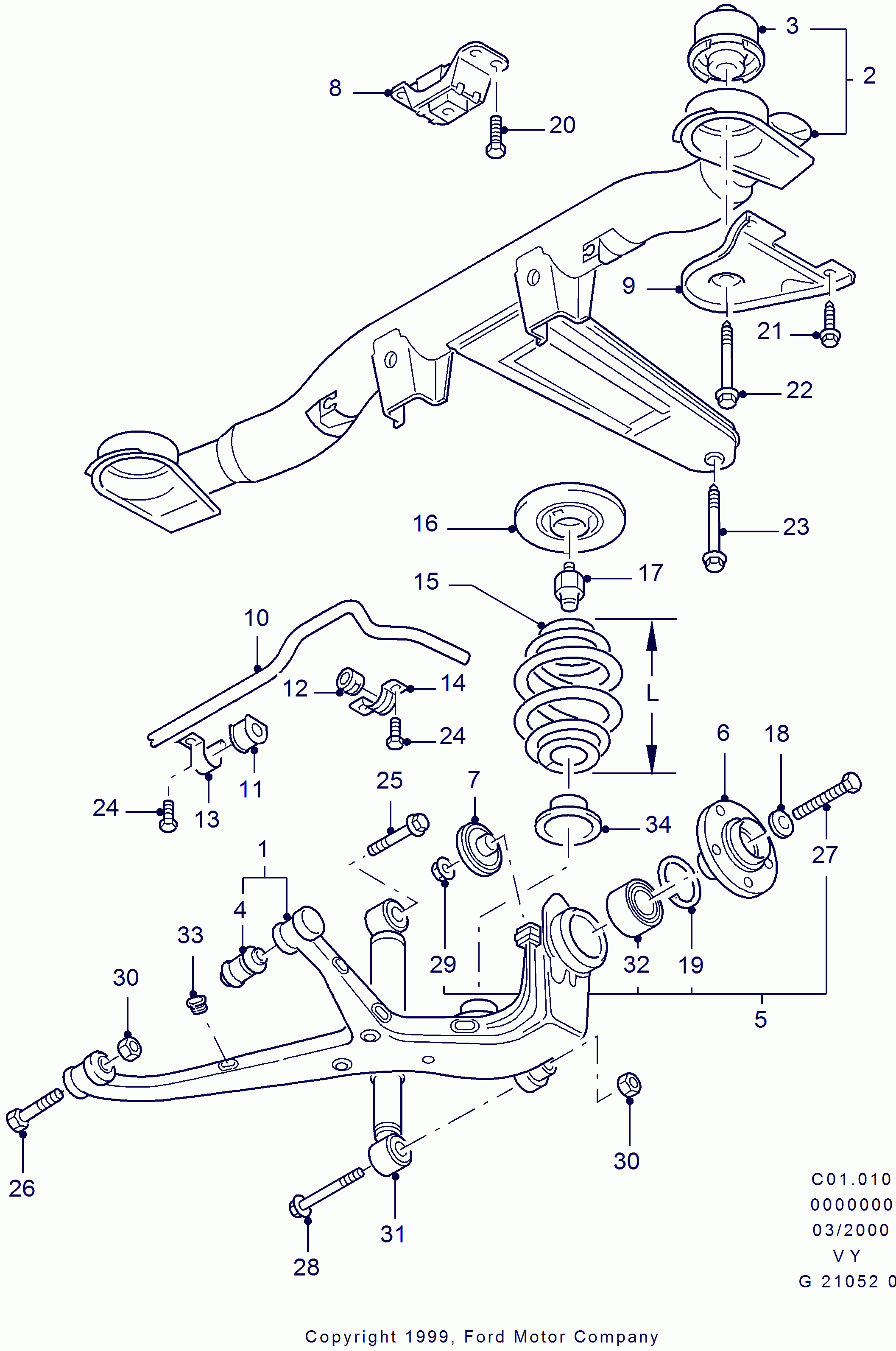 3RG 50305 - Suspensión, Brazo oscilante vegaparts.es