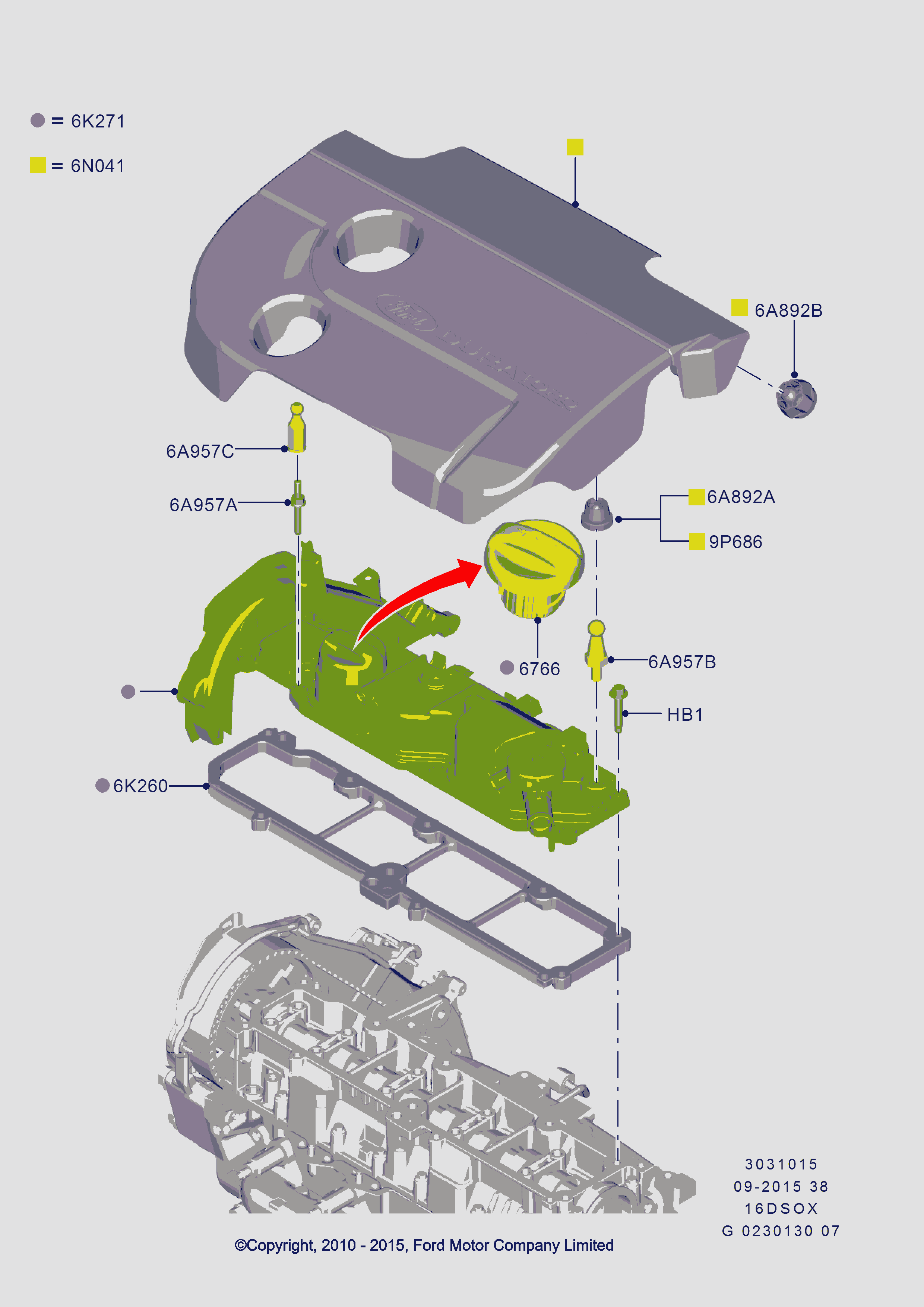 FORD 1 685 815 - Tapa de culata vegaparts.es