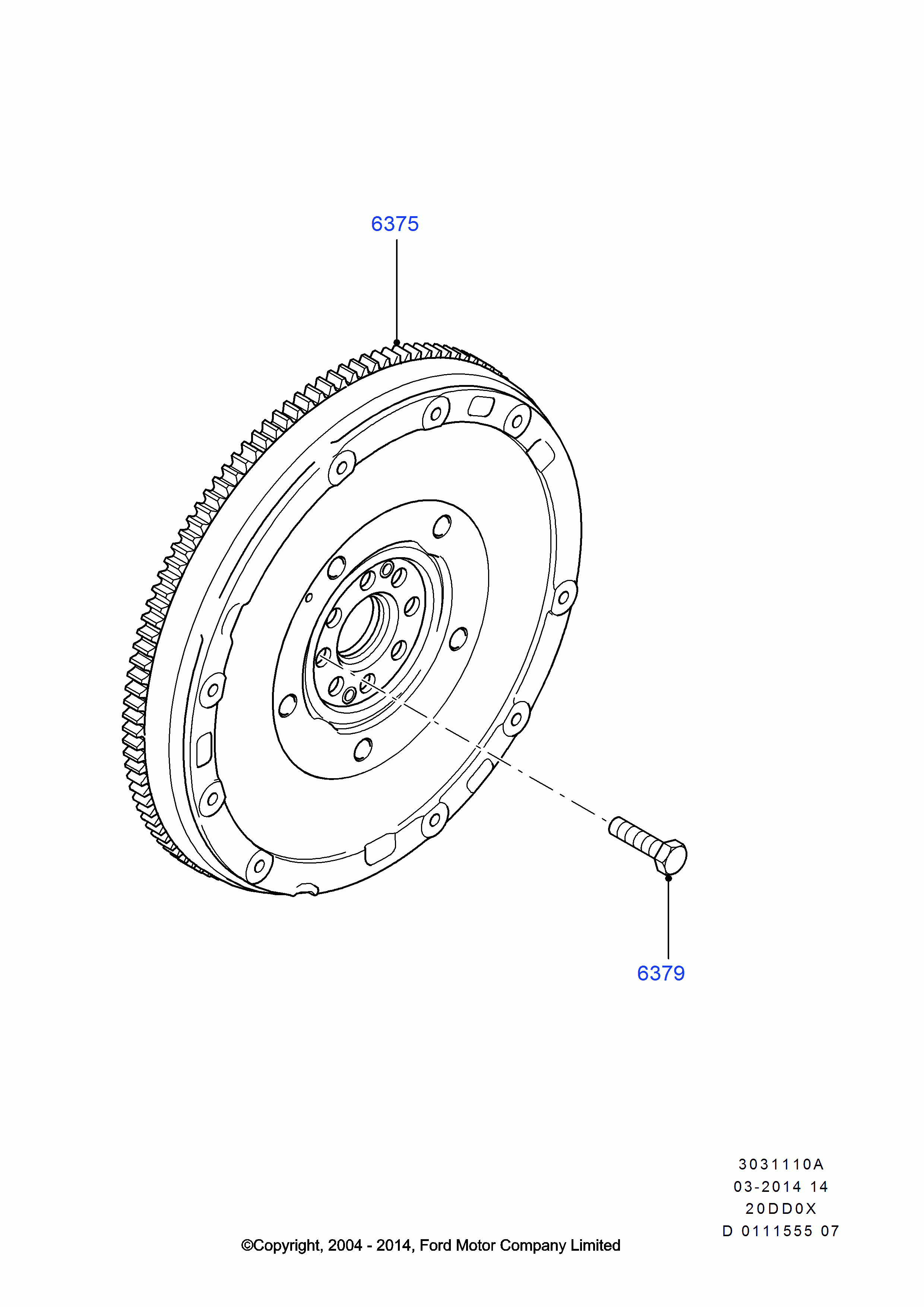 FORD 1563367 - Volante motor vegaparts.es