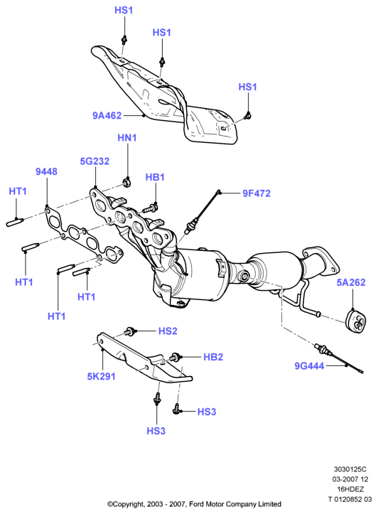FORD 1 536 254 - Sonda Lambda vegaparts.es
