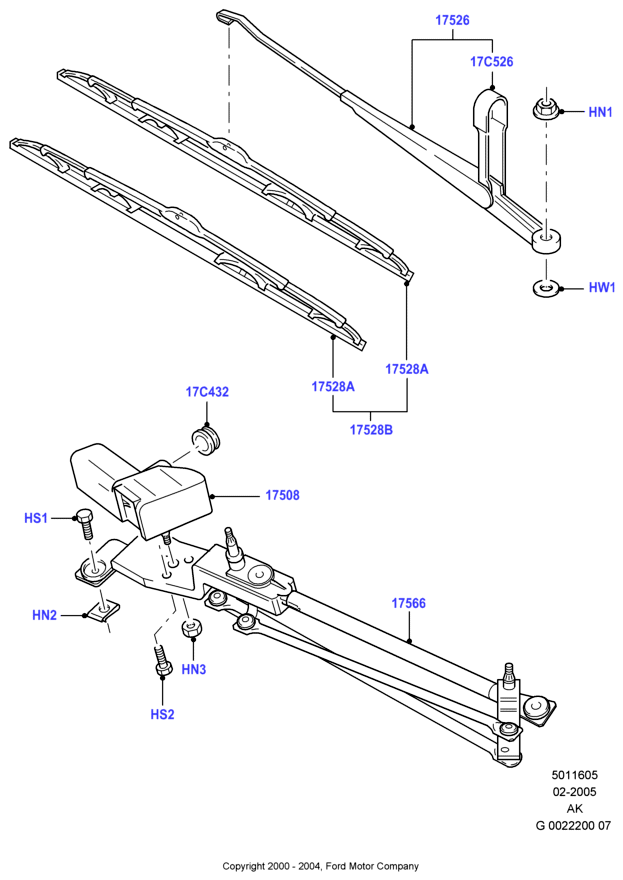 FORD 1354282 - Limpiaparabrisas vegaparts.es