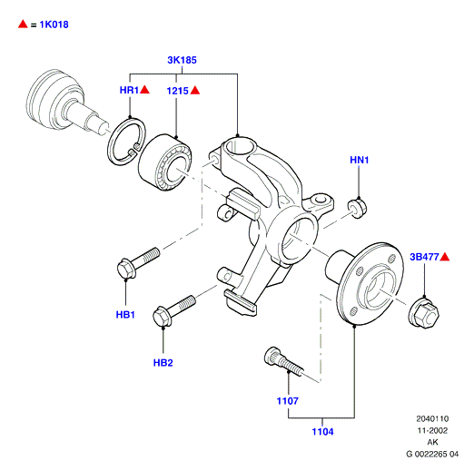 FORD 1113967 - Juego de cojinete de rueda vegaparts.es