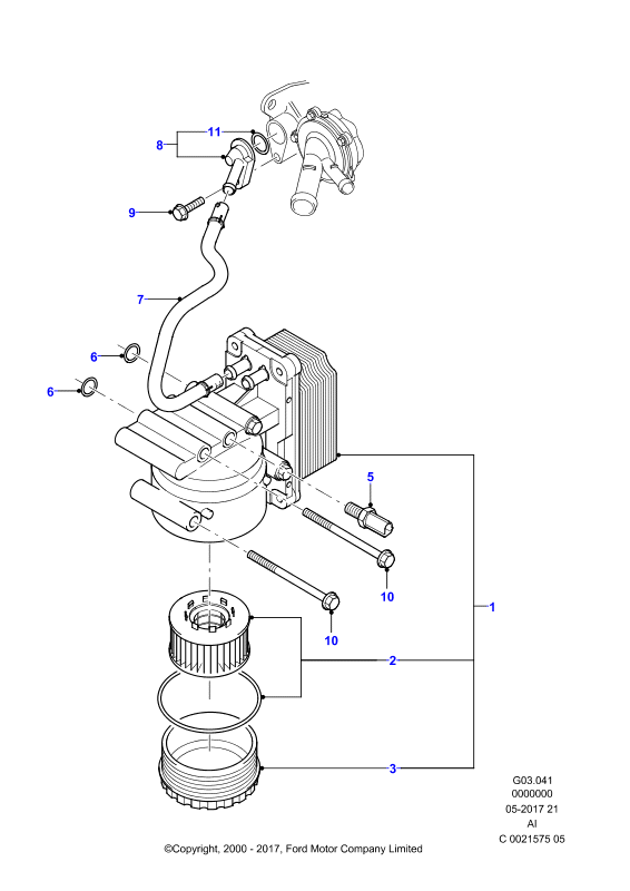 Triclo 315748 - Cubierta, caja filtro de aceite vegaparts.es