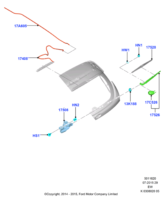 FORD 1515014 - Limpiaparabrisas vegaparts.es