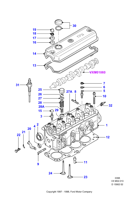 FORD 1037204 - Bujía de precalentamiento vegaparts.es