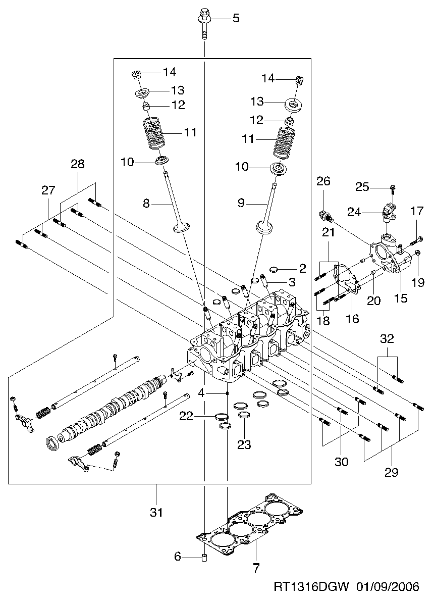 GM 96815490 - Sensor, temperatura del refrigerante vegaparts.es