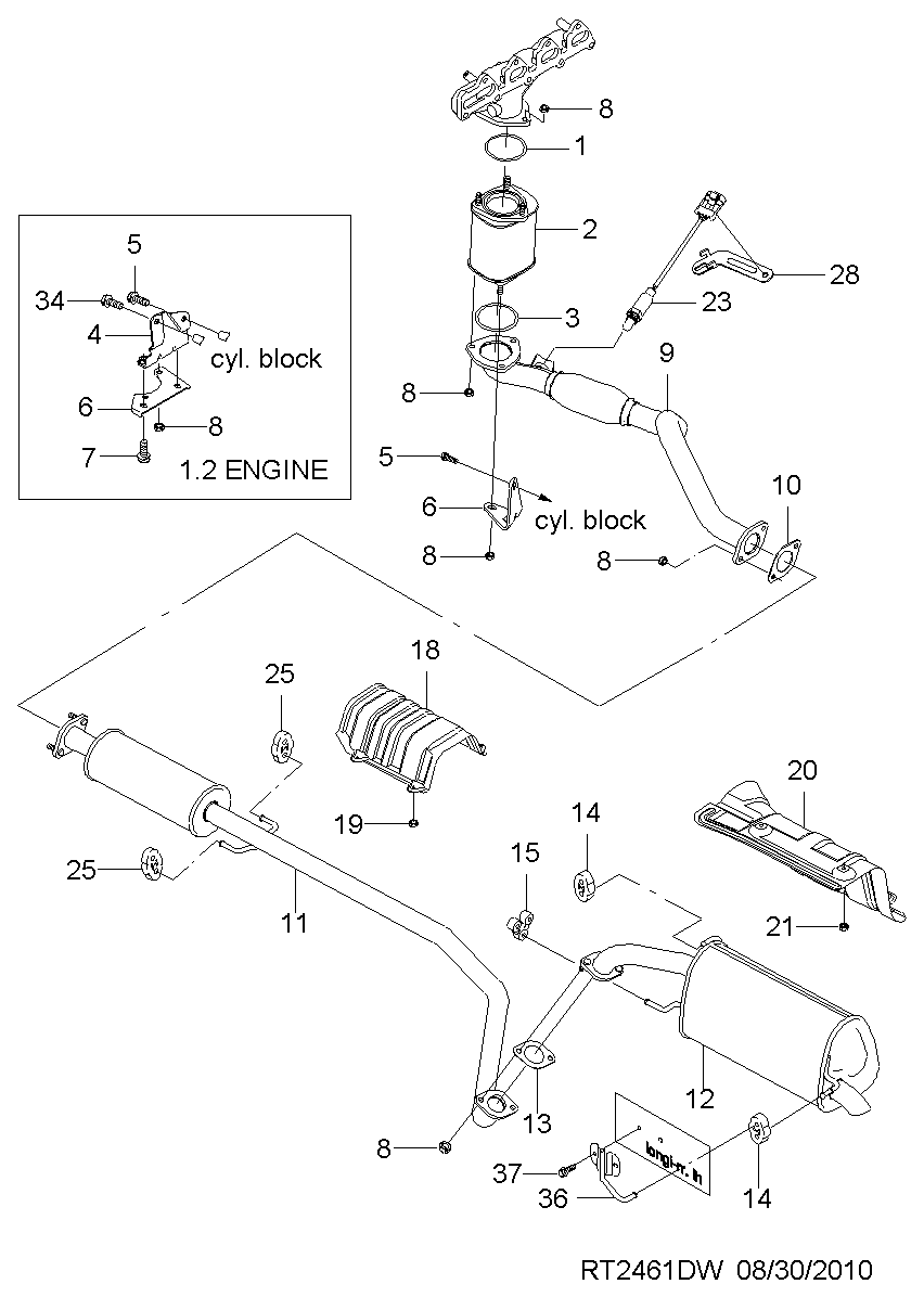 DAEWOO 96394003 - Sonda Lambda vegaparts.es