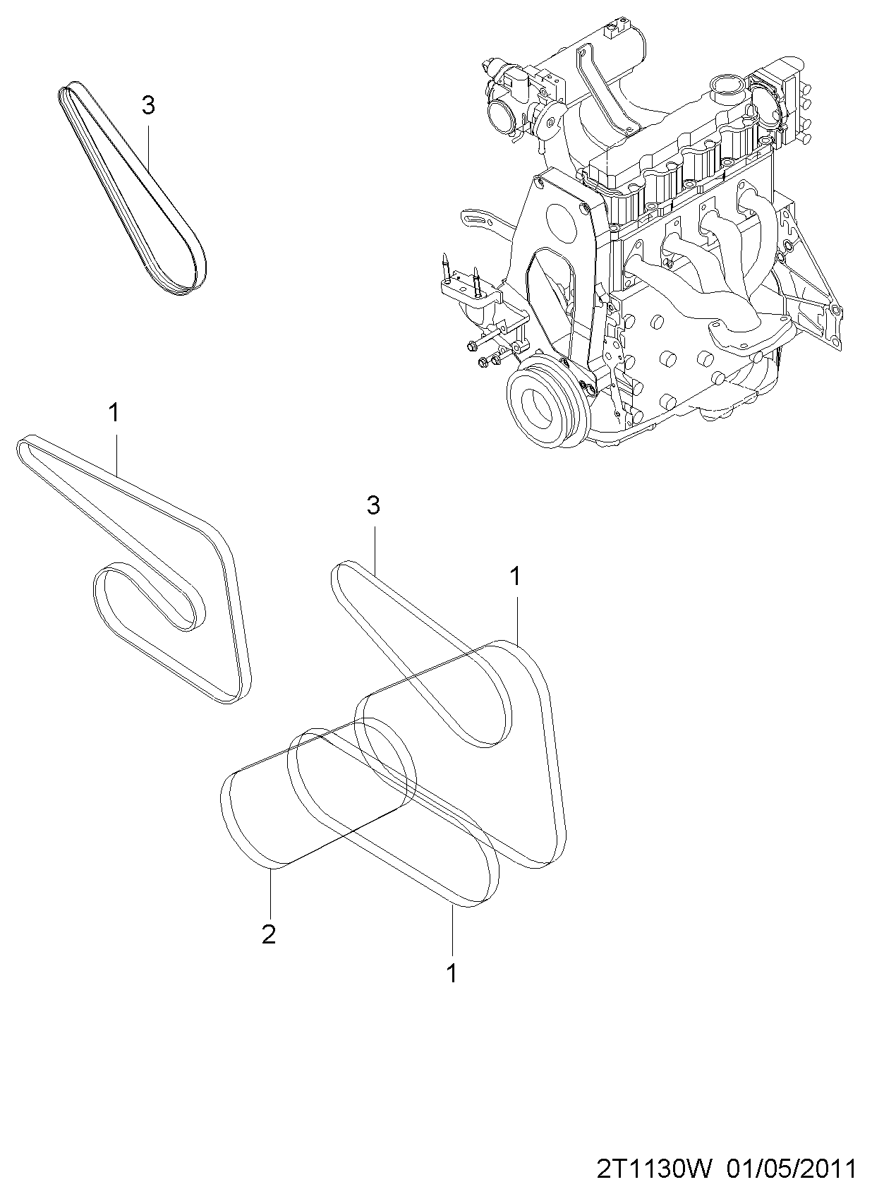GM 25183021 - Correa trapecial poli V vegaparts.es