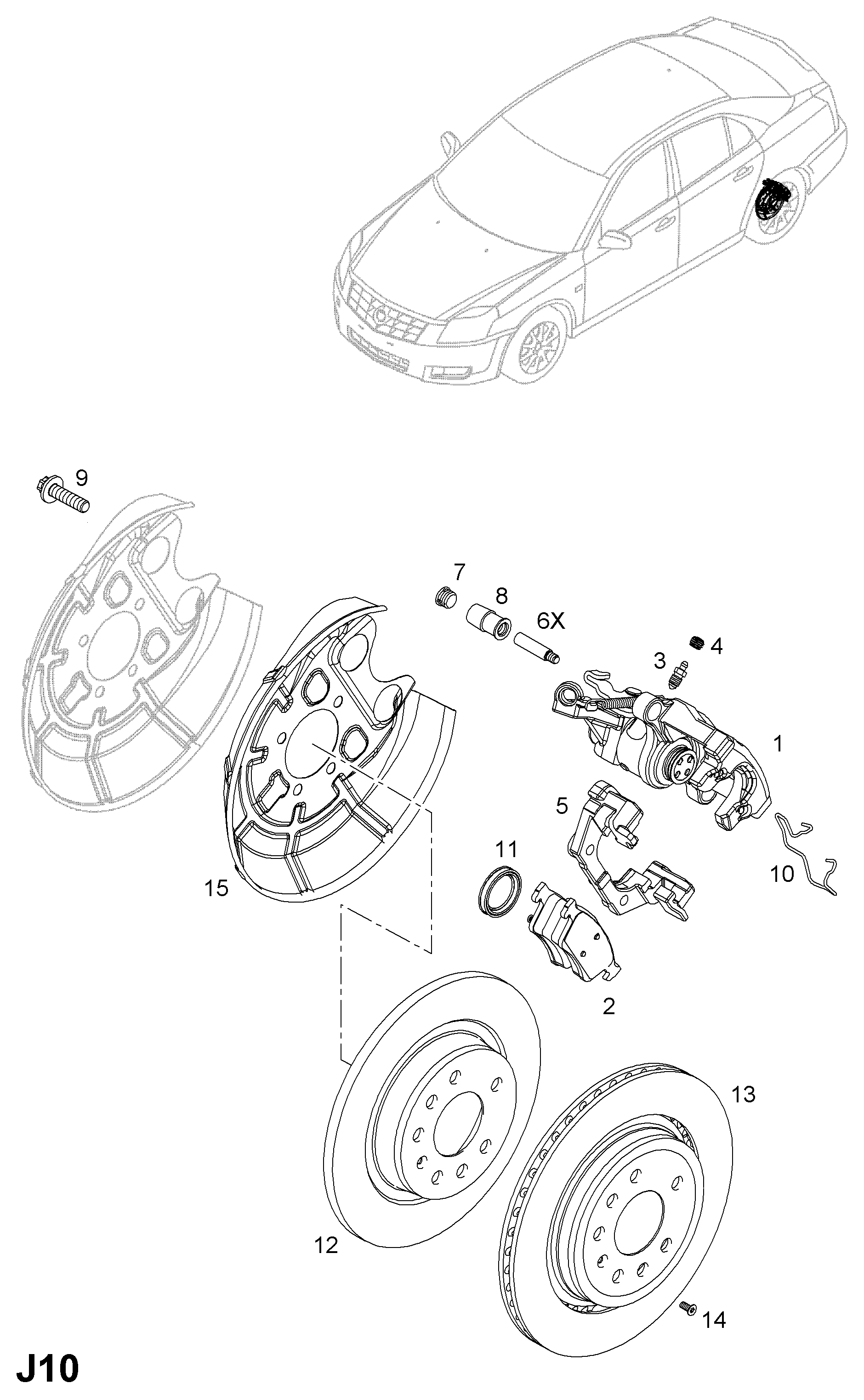GM 1605196 - Juego de pastillas de freno vegaparts.es