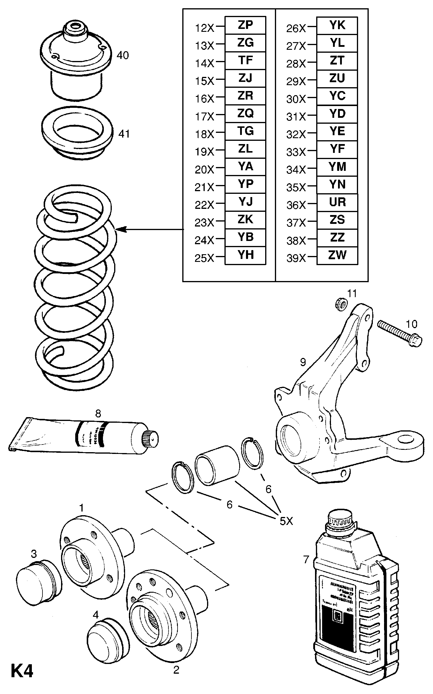 PSA 3 12 510 - Cojinete columna suspensión vegaparts.es