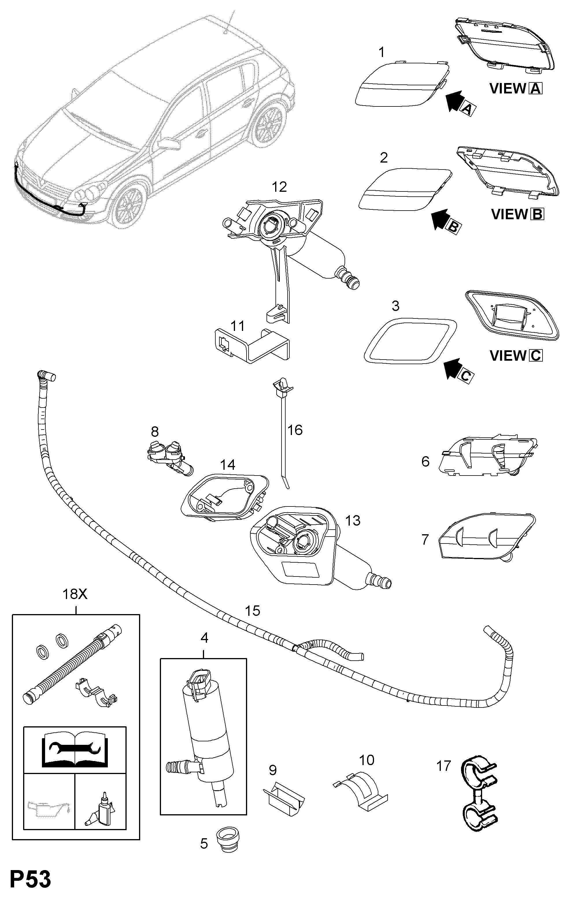 GM 14 52 104 - PUMP, RESERVOIR, HEADLAMP WASHER vegaparts.es