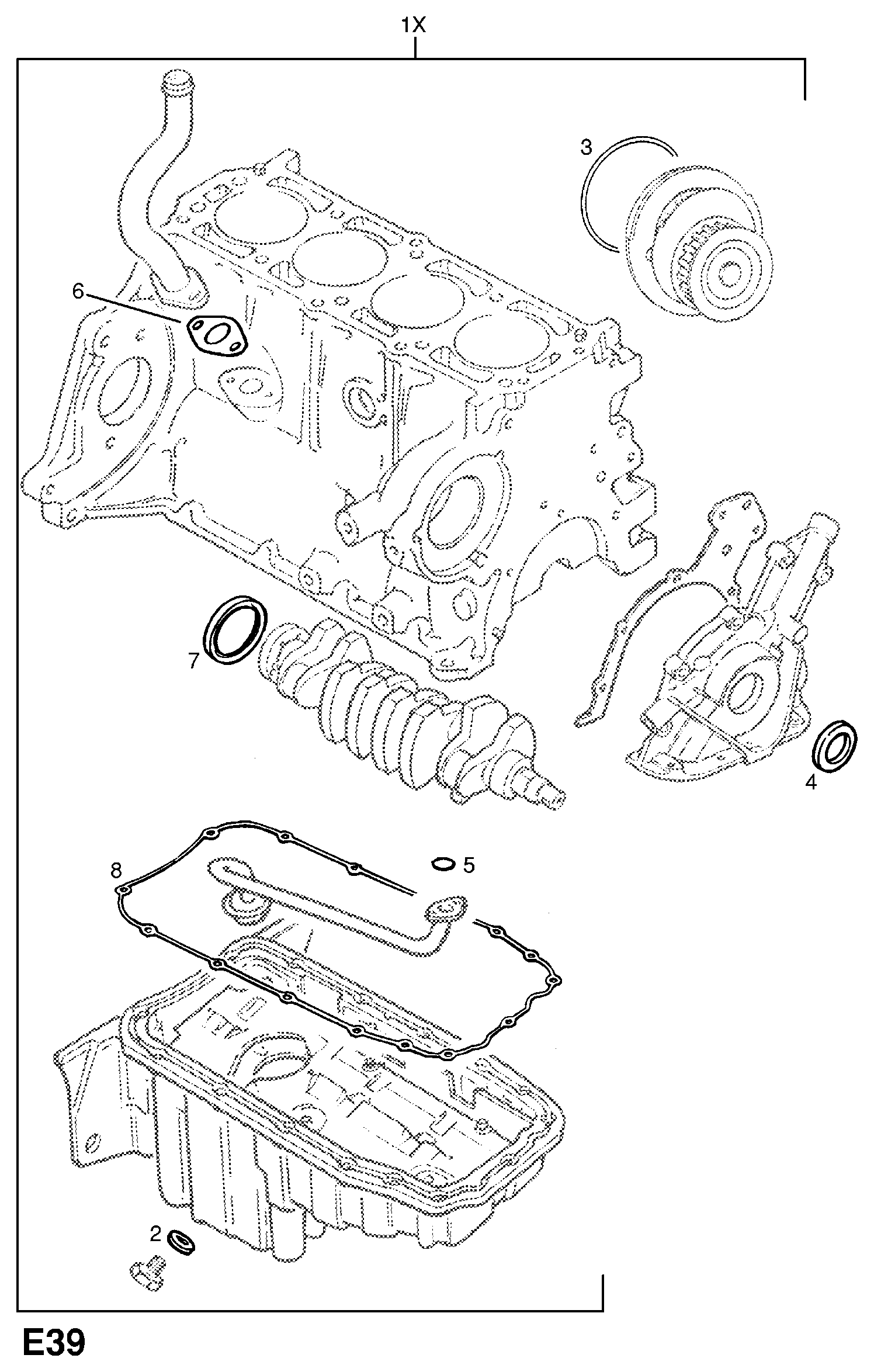 DAEWOO 614830 - Anillo retén, cigüeñal vegaparts.es