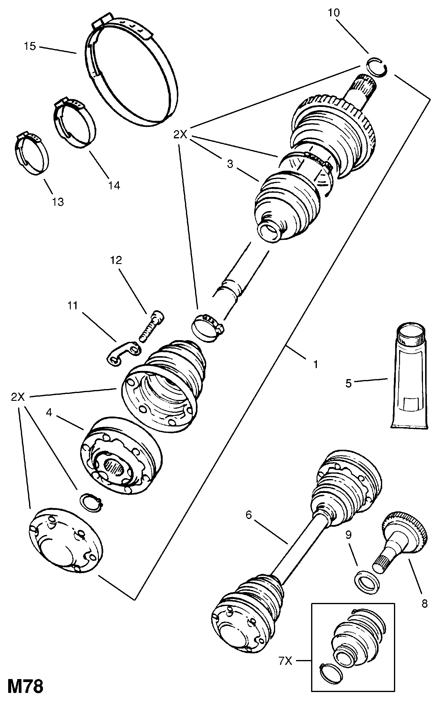 PSA 4 14 510 - Fuelle, árbol de transmisión vegaparts.es