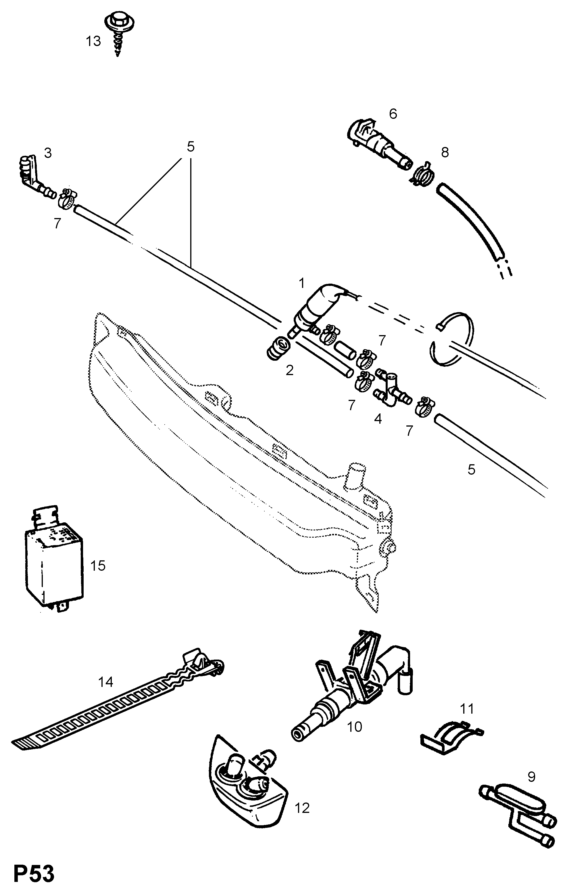 GM 14 52 104 - PUMP, RESERVOIR, HEADLAMP WASHER vegaparts.es