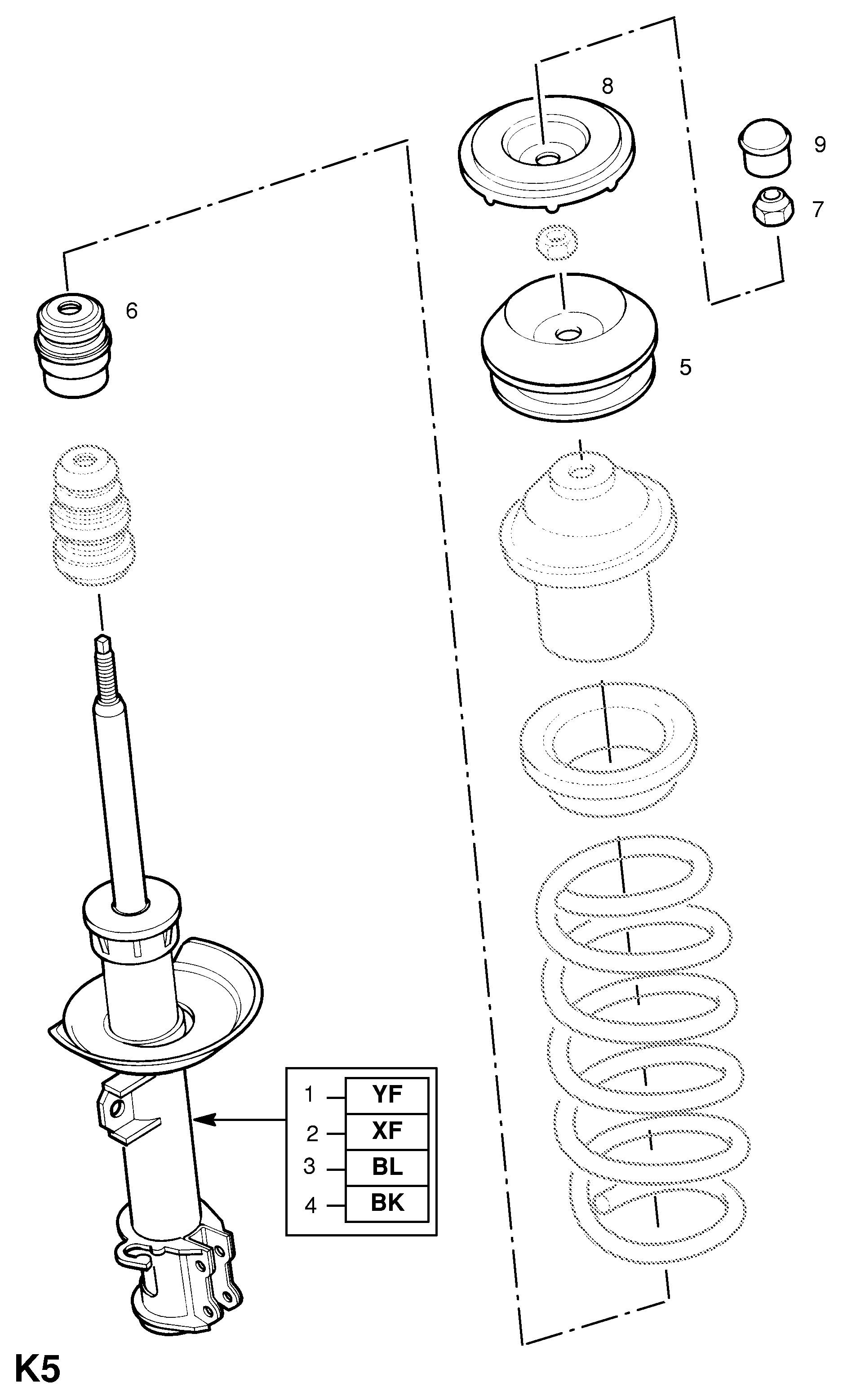PSA 3 44 525 - Cojinete columna suspensión vegaparts.es