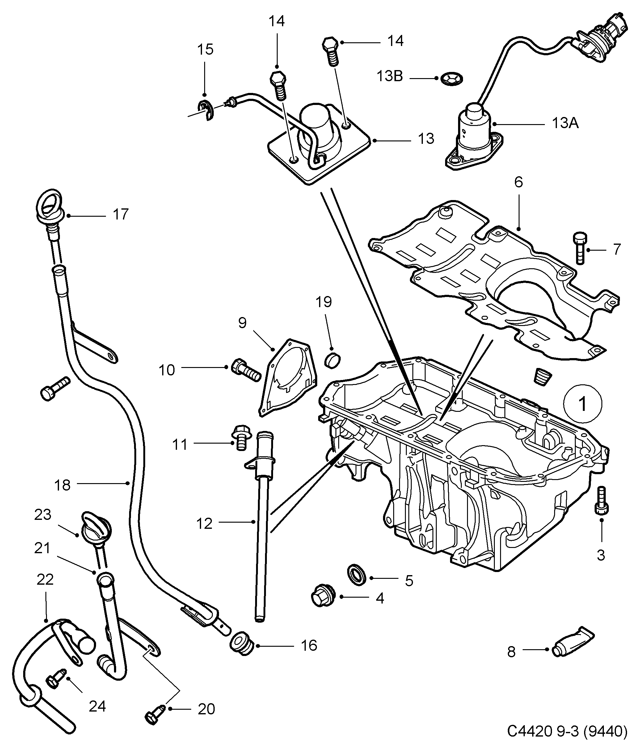 PSA 93177497 - Sensor, nivel de aceite del motor vegaparts.es