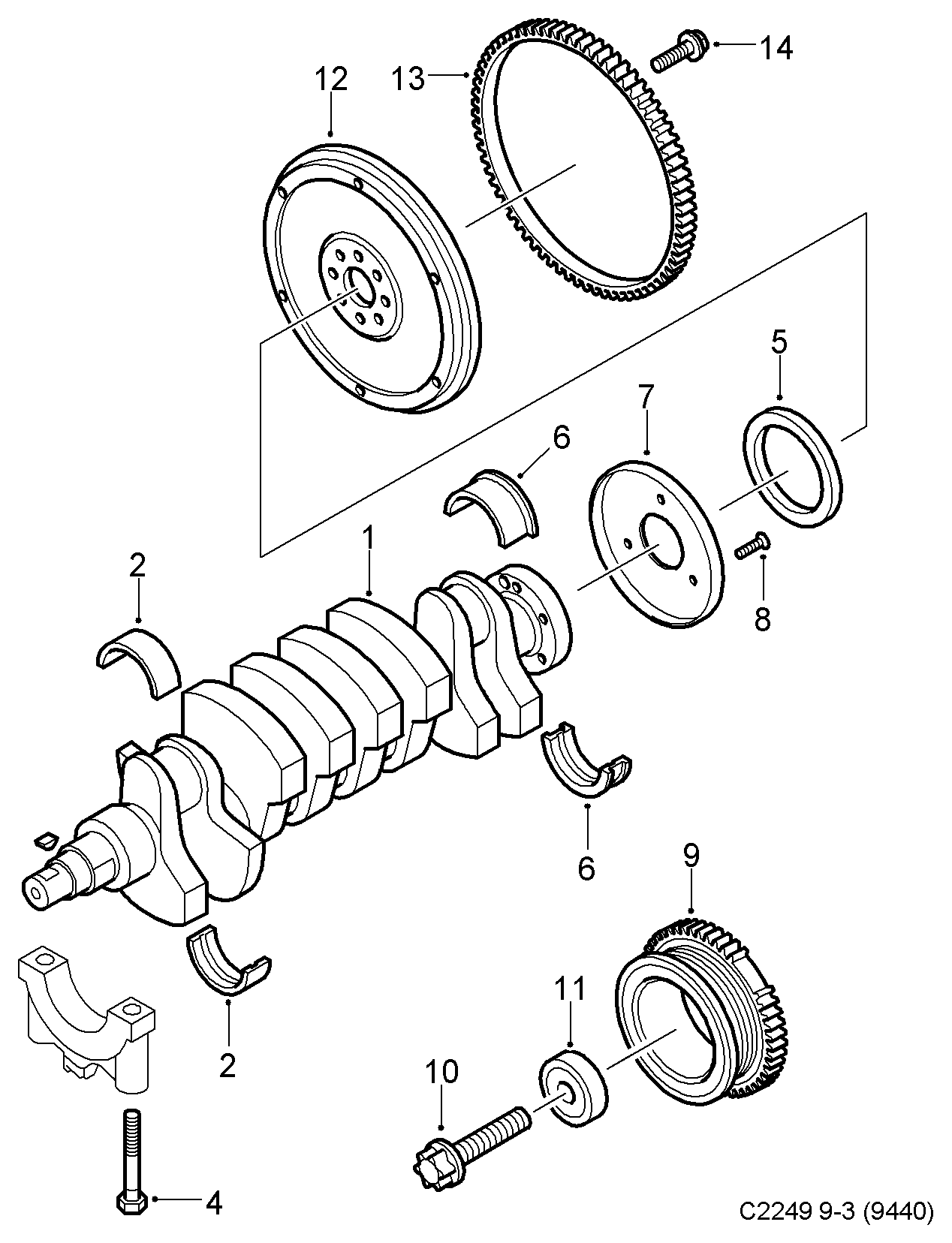 FCA 55355235 - Anillo retén, cigüeñal vegaparts.es