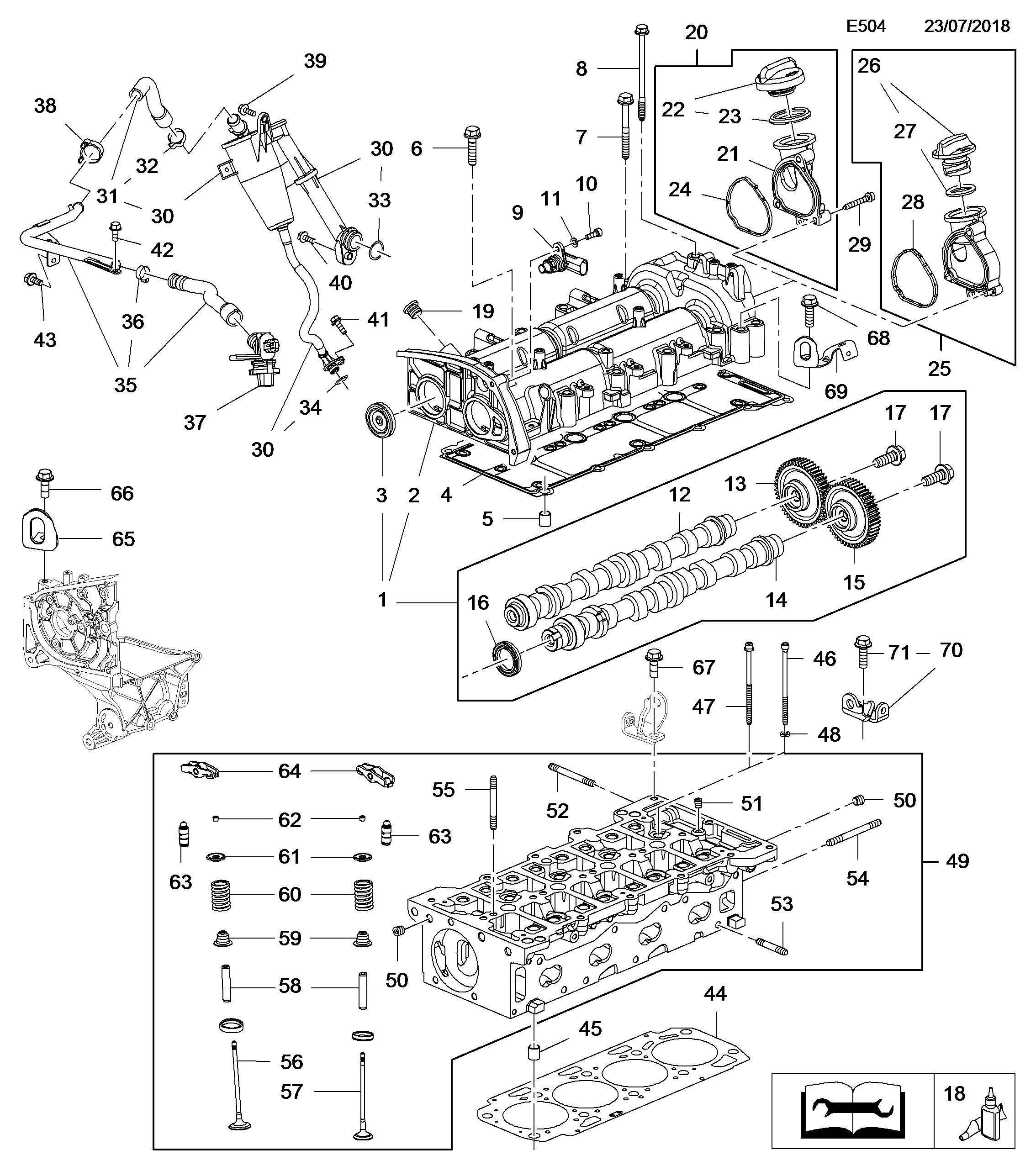 PSA 640048 - Palanca oscilante, distribución del motor vegaparts.es