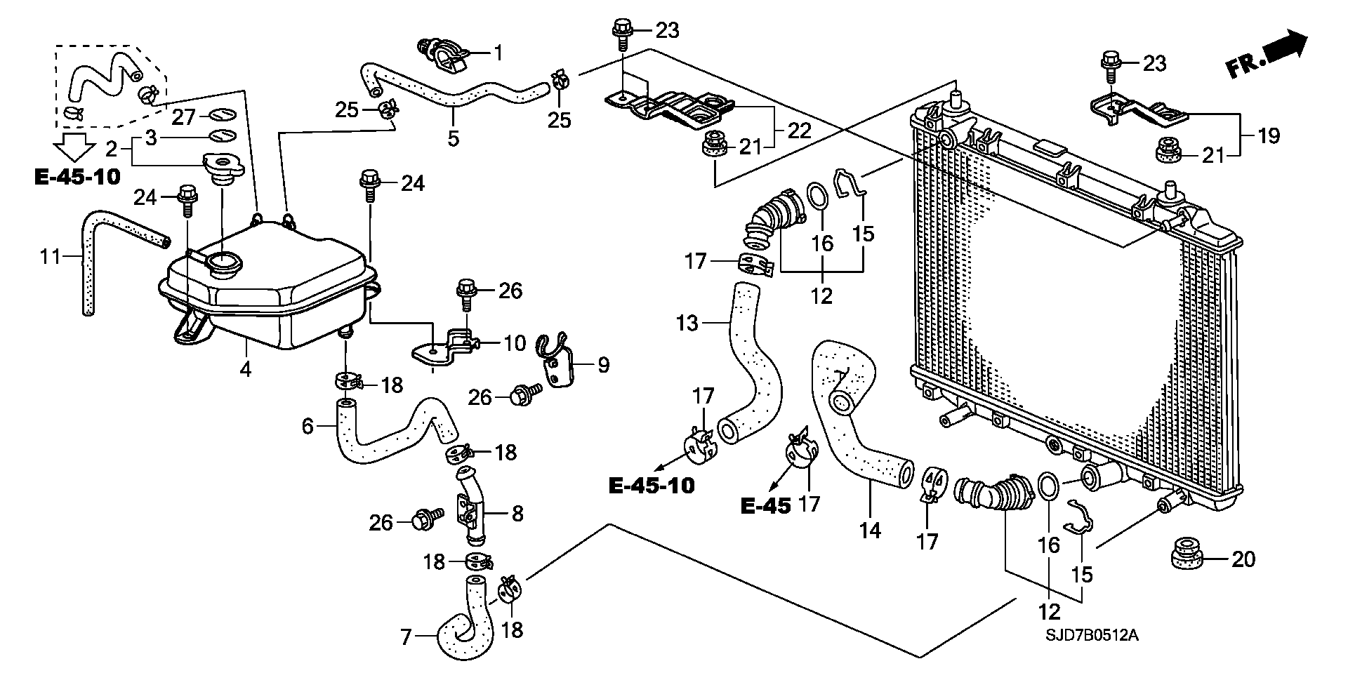 Honda 19045RBDE01 - Tapa, radiador vegaparts.es
