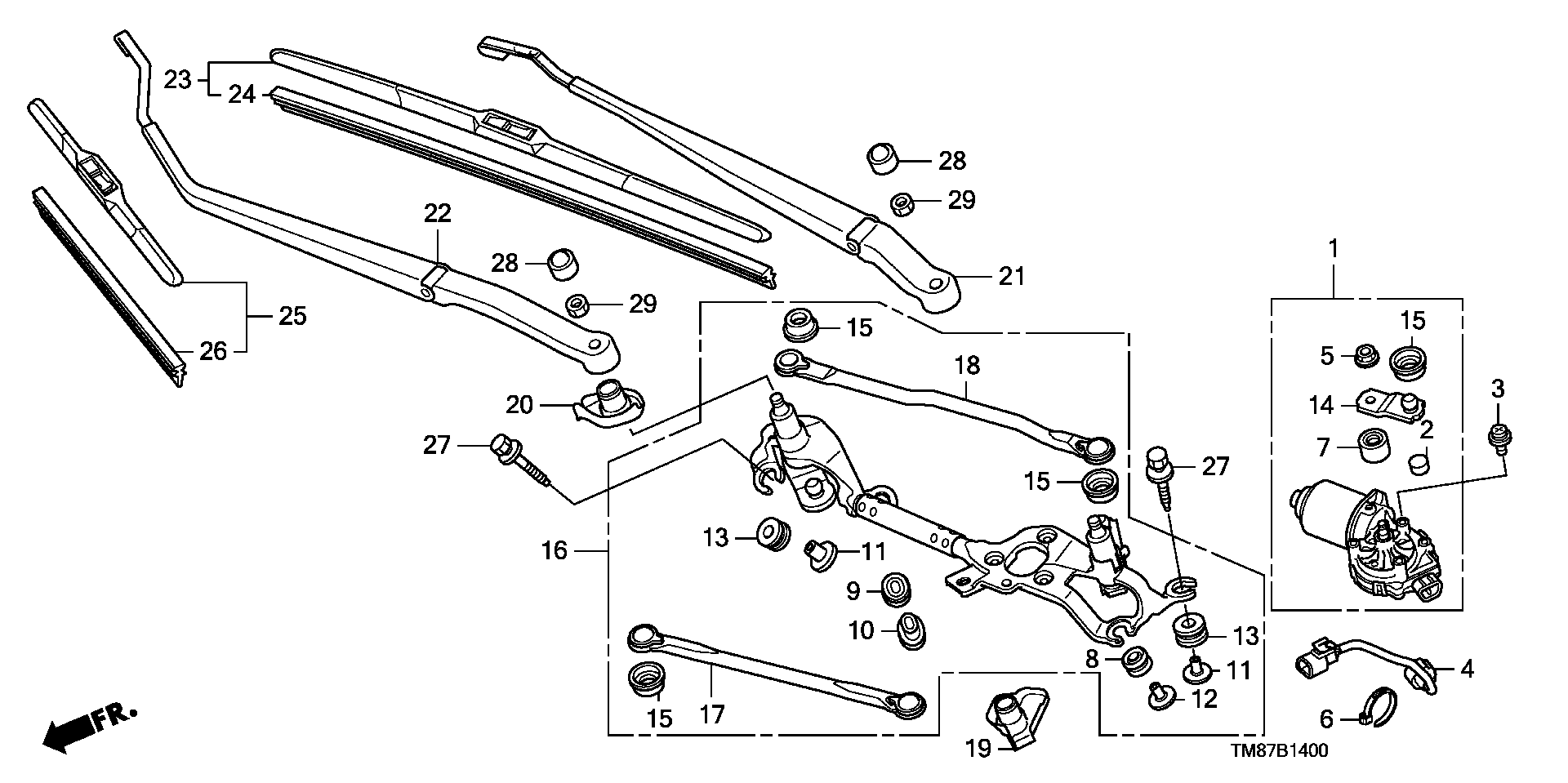 Honda 76620-TF0-G01 - Limpiaparabrisas vegaparts.es