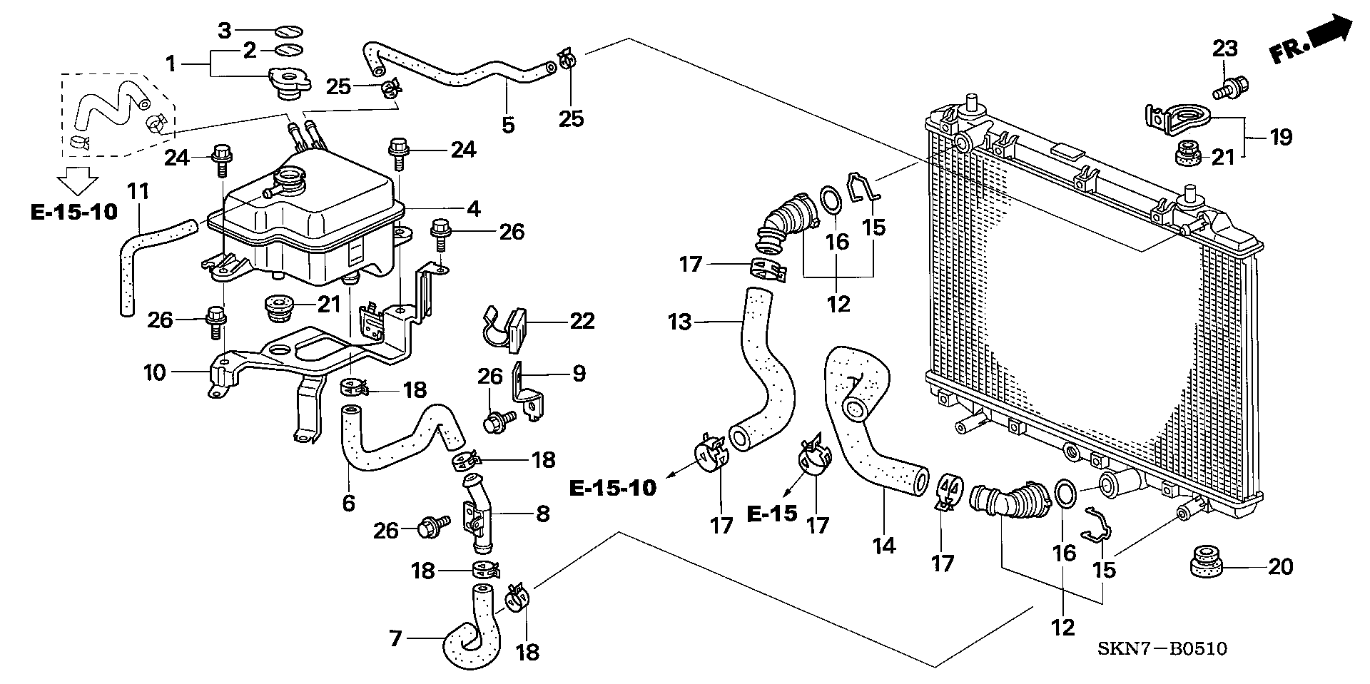 Honda 19045RBDE01 - Tapa, radiador vegaparts.es
