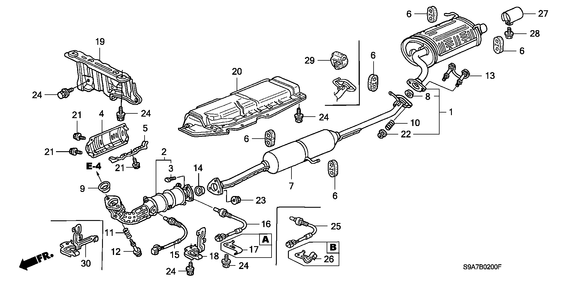 Honda 36531-PNB-G01 - Sonda Lambda vegaparts.es