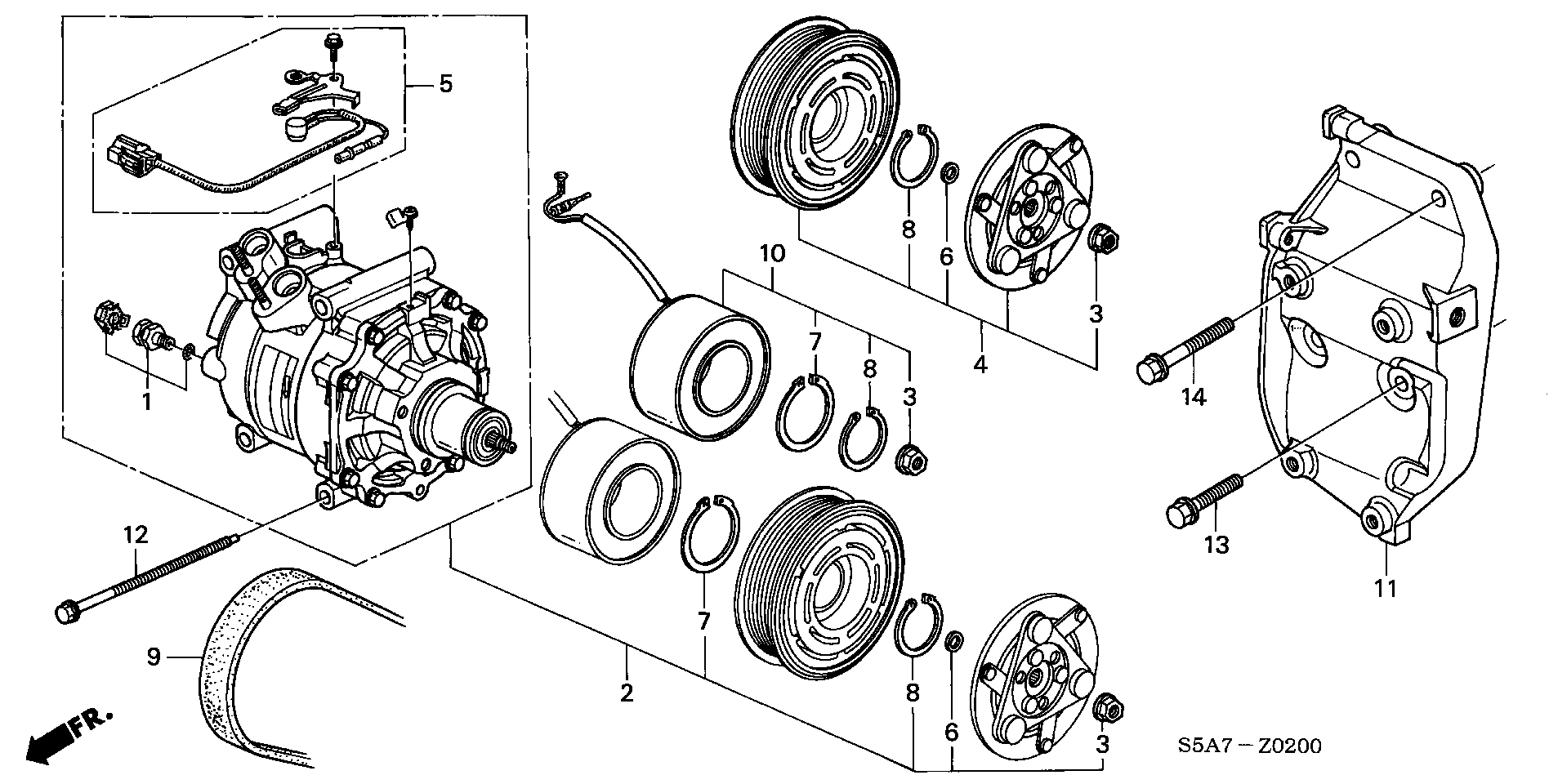 Honda 38920-PLC-003 - Correa trapecial poli V vegaparts.es