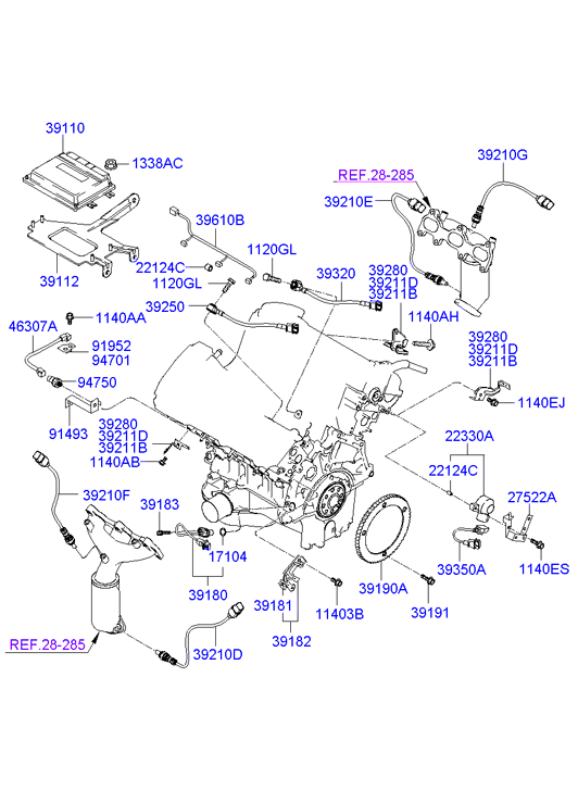 KIA-HYUNDAI 39210-37523 - Sonda Lambda vegaparts.es