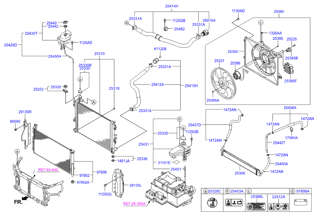 NISSAN 253303K000 - Tapa, radiador vegaparts.es