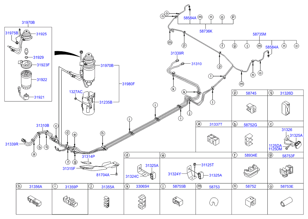 KIA-HYUNDAI 31980-A6900 - Filtro combustible vegaparts.es