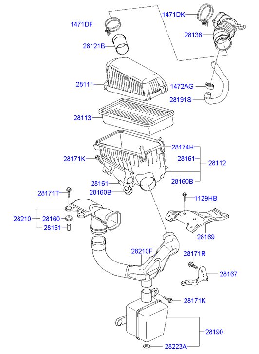 Honda 281131C000 - Filtro de aire vegaparts.es