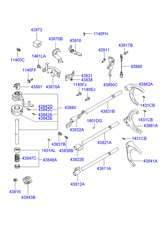 KIA-HYUNDAI 938603A001 - Interruptor, piloto de marcha atrás vegaparts.es