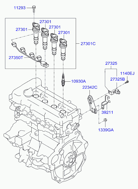 KIA-HYUNDAI 18829-11050 - Bujía de encendido vegaparts.es