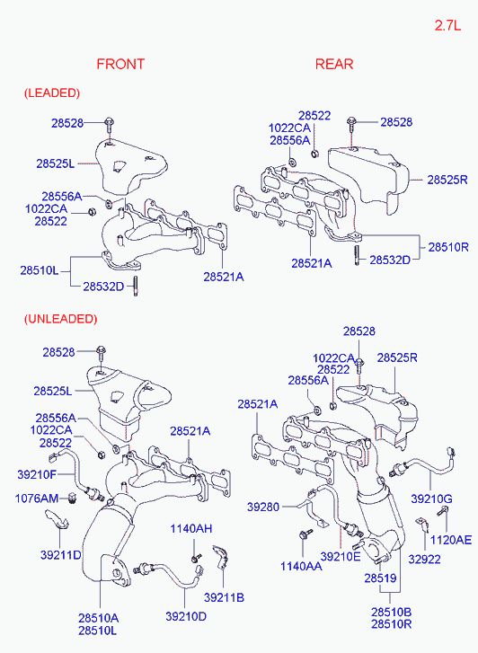 KIA-HYUNDAI 39210-37530 - Sonda Lambda vegaparts.es