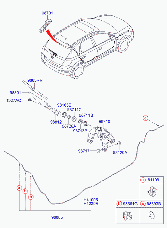 KIA-HYUNDAI 988112L000 - Limpiaparabrisas vegaparts.es