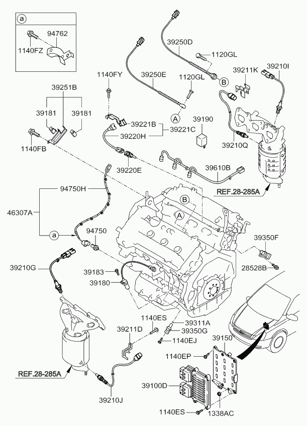 KIA-HYUNDAI 392103E130 - Sonda Lambda vegaparts.es