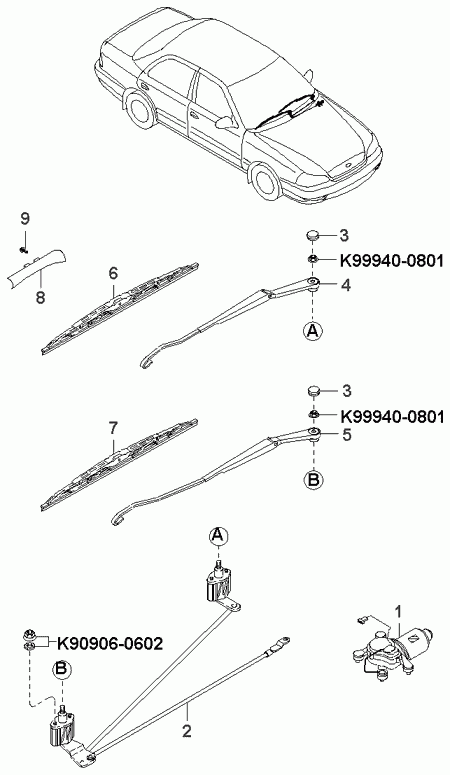 KIA-HYUNDAI 0K201 67330A - Limpiaparabrisas vegaparts.es