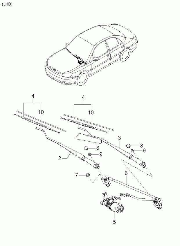 KIA-HYUNDAI 0K201 67330A - Limpiaparabrisas vegaparts.es