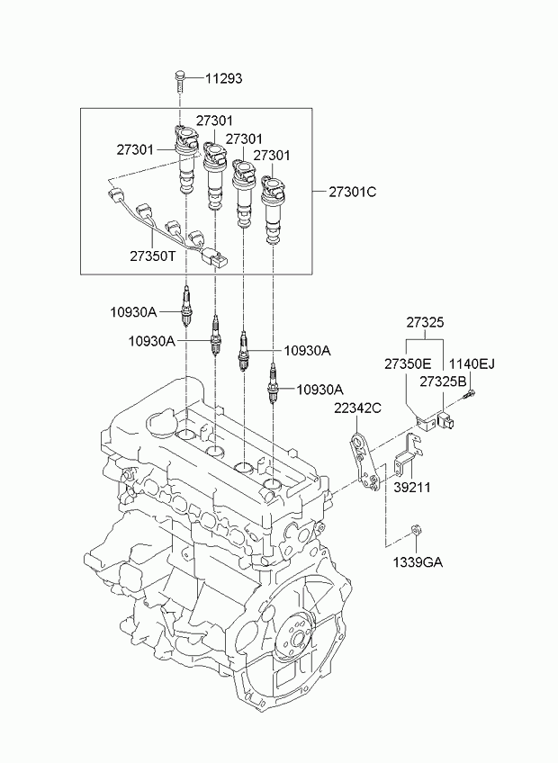 KIA-HYUNDAI 18829-11050 - Bujía de encendido vegaparts.es