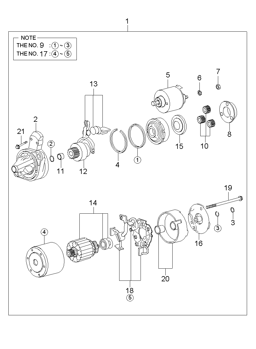 KIA-HYUNDAI 36100-42250 - Motor de arranque vegaparts.es