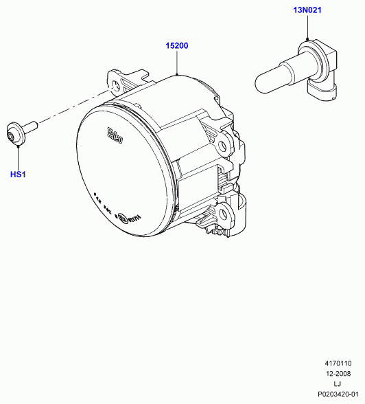 Land Rover LR000704 - Lámpara, faro principal vegaparts.es