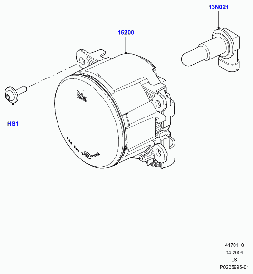 Land Rover LR000704 - Lámpara, faro principal vegaparts.es