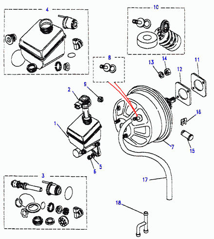 Austin RTC5834 - Juego de reparación, cilindro principal del freno vegaparts.es