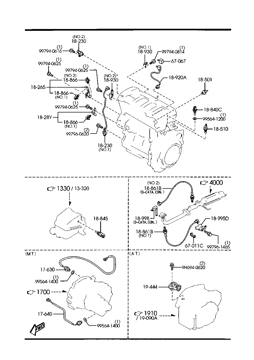 MAZDA FP35 18861 A - Sonda Lambda vegaparts.es