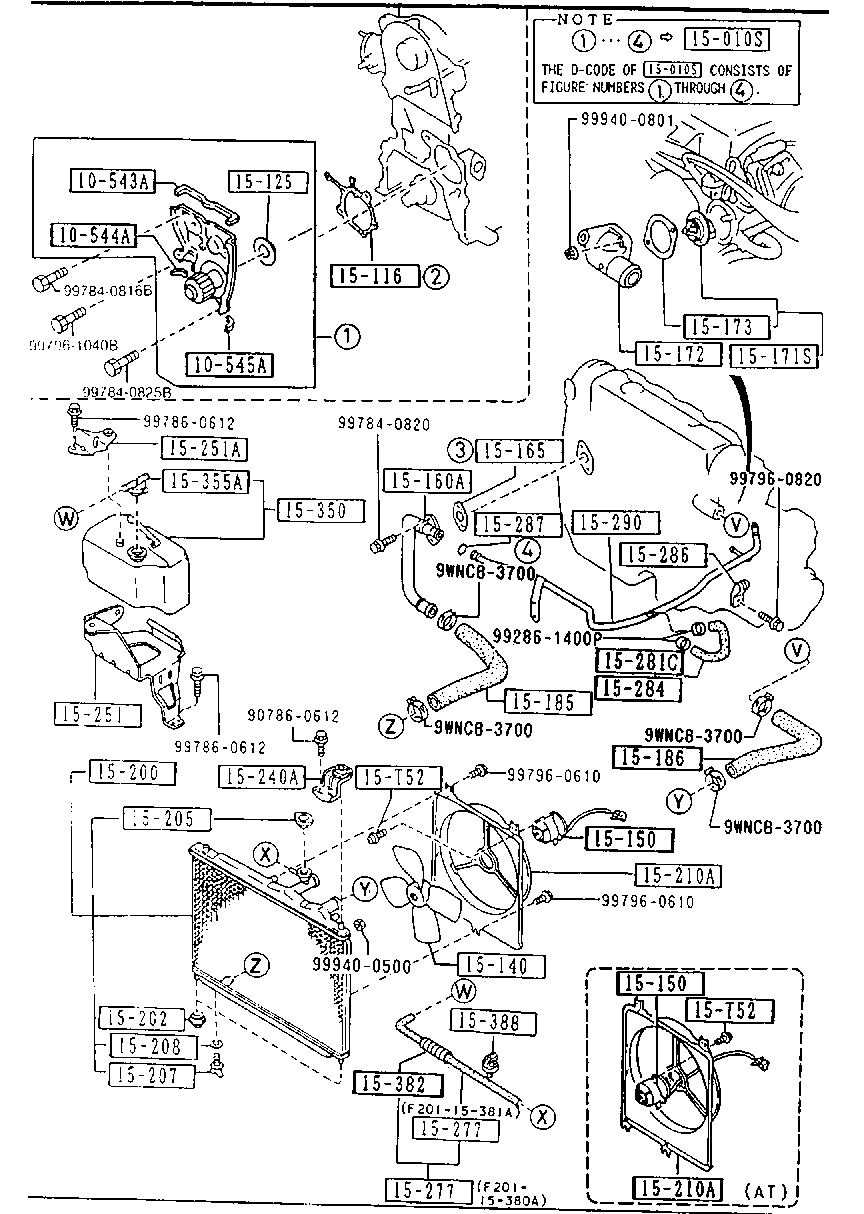 MAZDA FEG8-15-205 - Tapa, radiador vegaparts.es