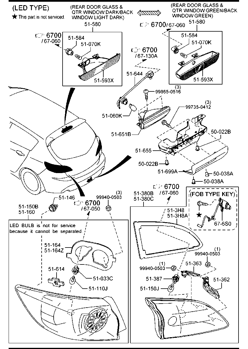 Prasco MZ3304166 - Piloto posterior vegaparts.es