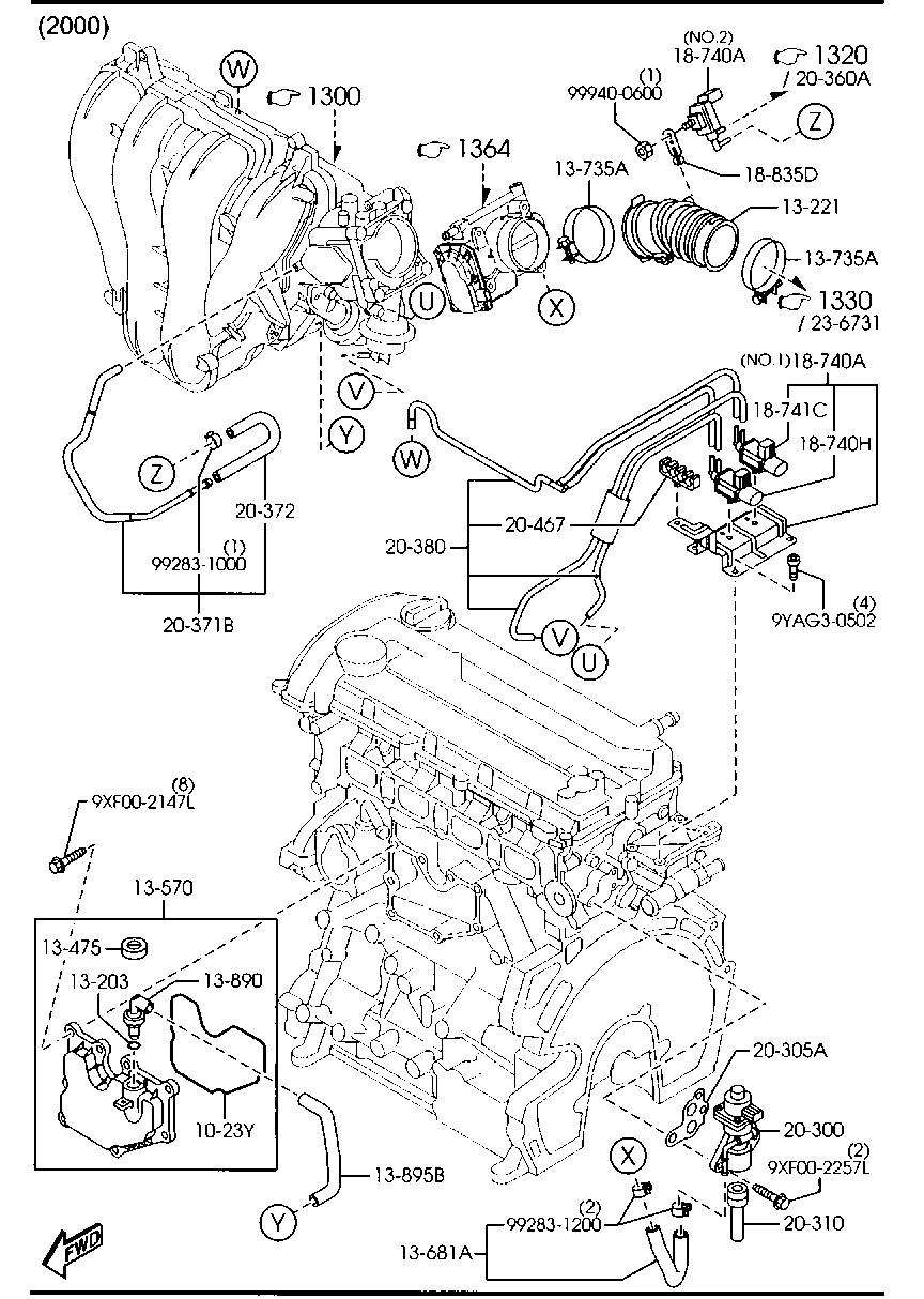 MAZDA LF01-20-300 - Válvula EGR vegaparts.es