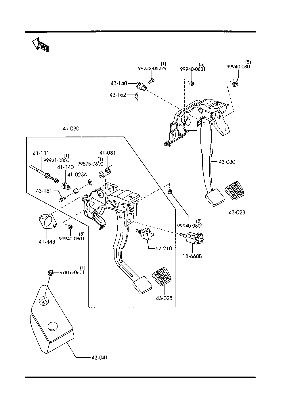 MAZDA UH71-66-490 - Interruptor luces freno vegaparts.es